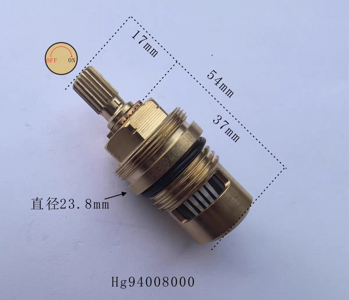 德国汉斯格雅Hansgrohe原装花洒配件94008000 开关90度陶瓷铜阀芯