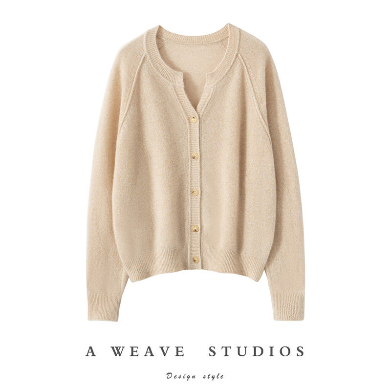 25秋冬新款100%山羊绒衫女宽松软糯舒适圆领插肩袖外套针织打底衫,女装/女士精品,羊绒衫,淘宝优惠券,粉丝福利购,淘宝优惠卷