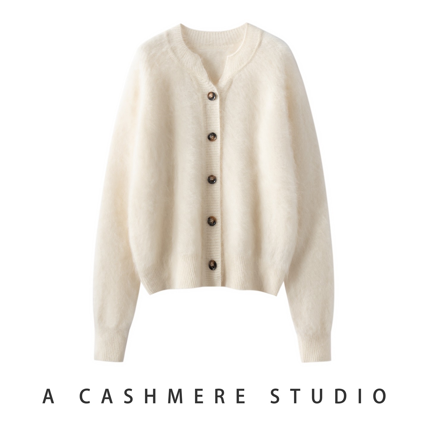 2025秋冬新款女剪刀领拉绒100%山羊绒衫加厚针织时尚开衫宽松外套,女装/女士精品,羊绒衫,淘宝优惠券,粉丝福利购,淘宝优惠卷