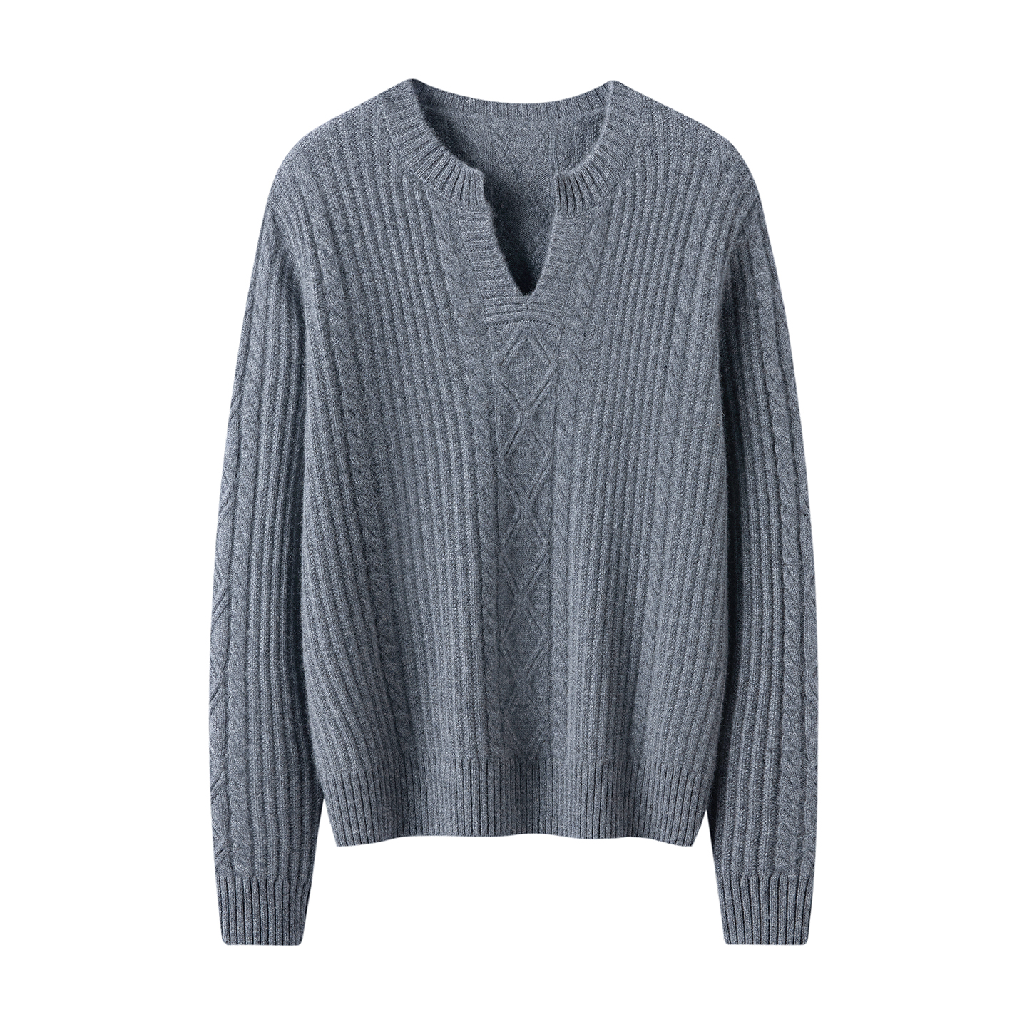 25秋冬新款100山羊绒衫女剪刀V领宽松加厚亲肤舒适百搭针织打底衫