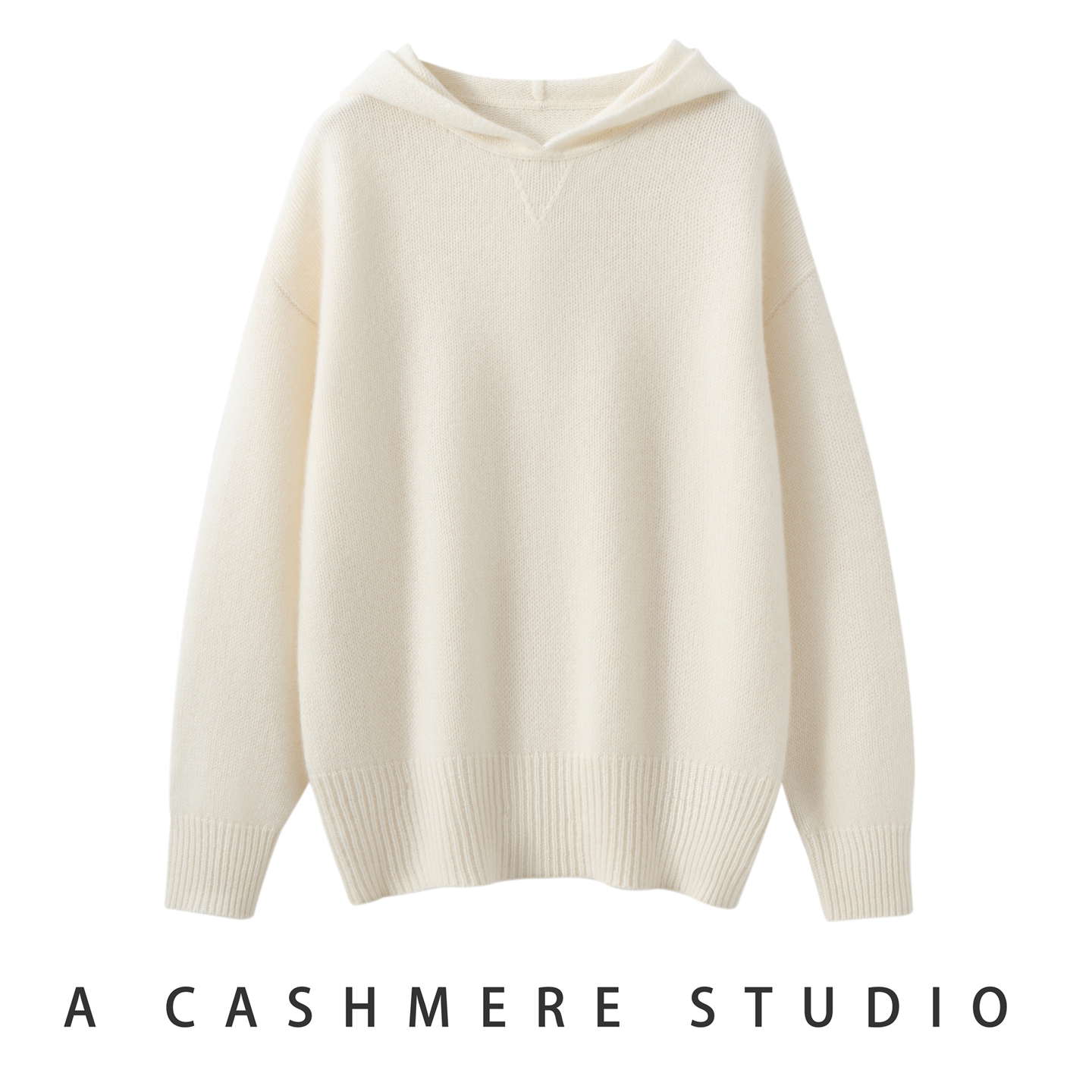 2025秋冬季新款100%纯山羊绒衫女连帽休闲宽松百搭通勤时尚针织衫