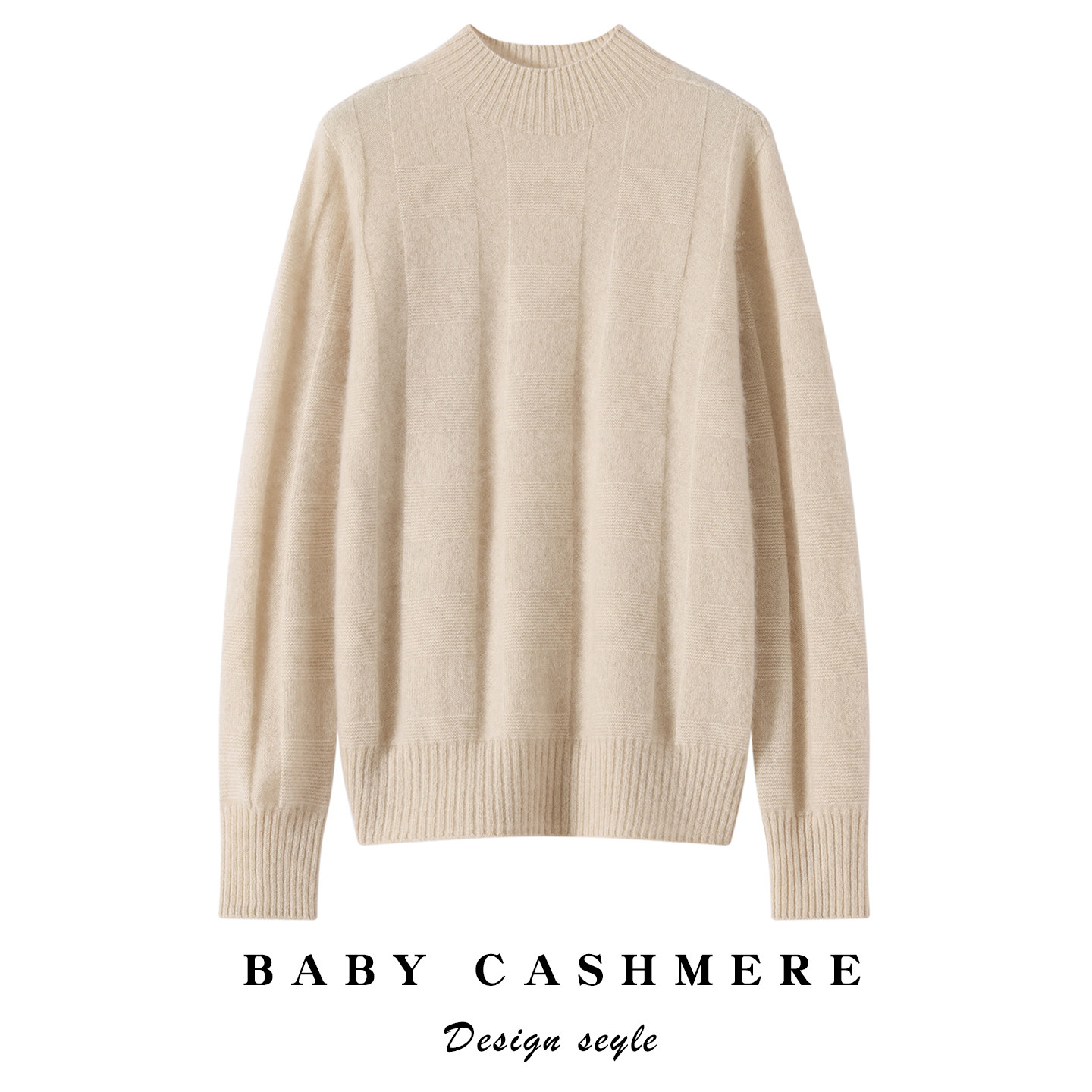 一线成衣半高领羊绒衫女100%纯山羊绒加厚毛衣通勤百搭无缝针织衫,女装/女士精品,羊绒衫,淘宝优惠券,粉丝福利购,淘宝优惠卷