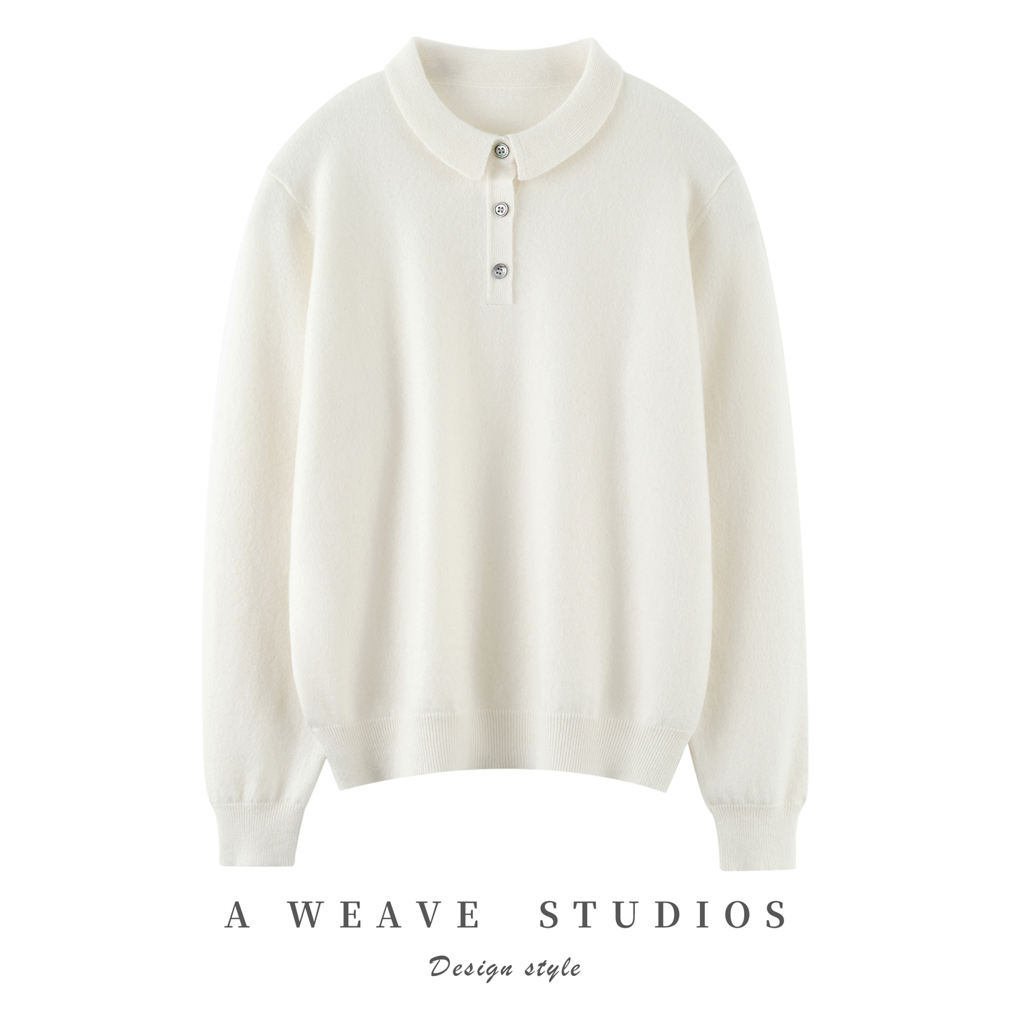 康赛妮POLO翻领100%纯山羊绒衫女毛衣秋冬新款百搭软糯针织打底衫