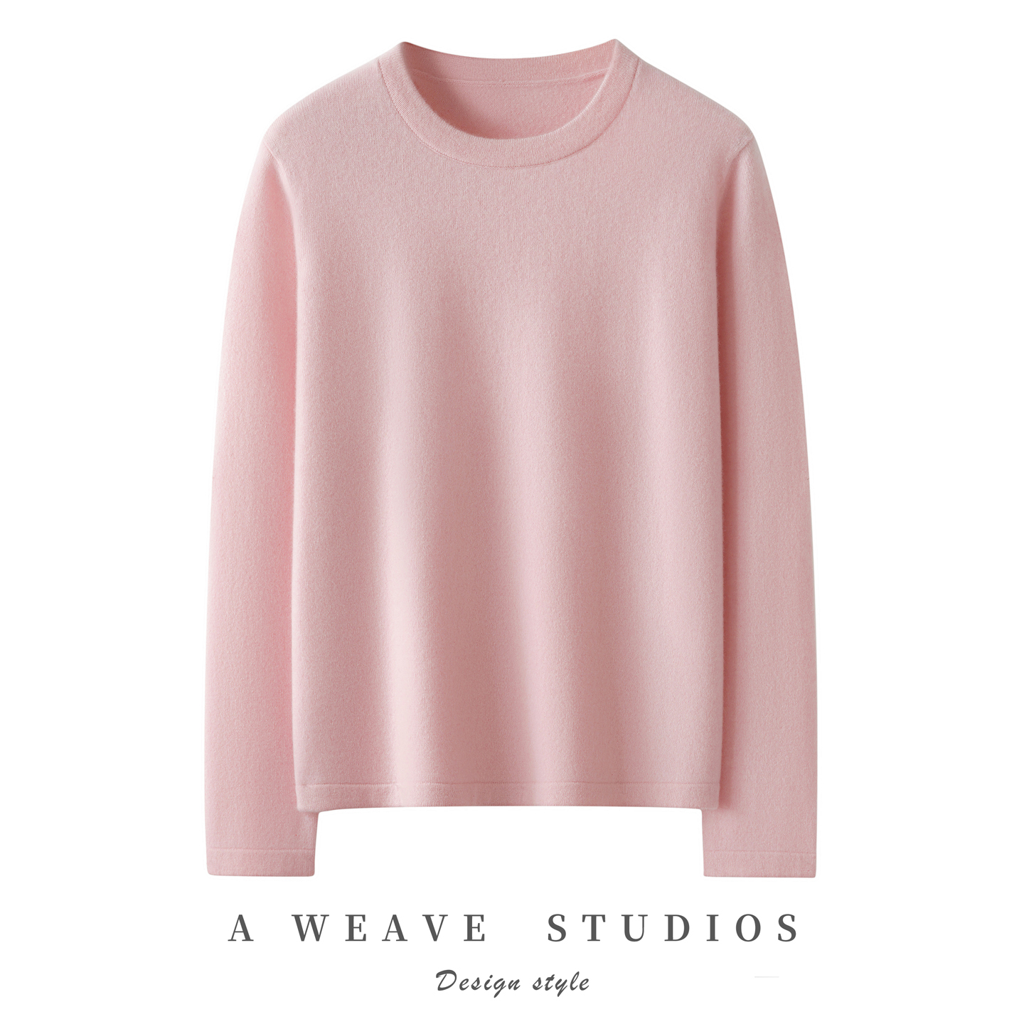 2025秋冬新款100%纯山羊绒轻盈软糯羊绒衫圆领宽松百搭打底针织衫