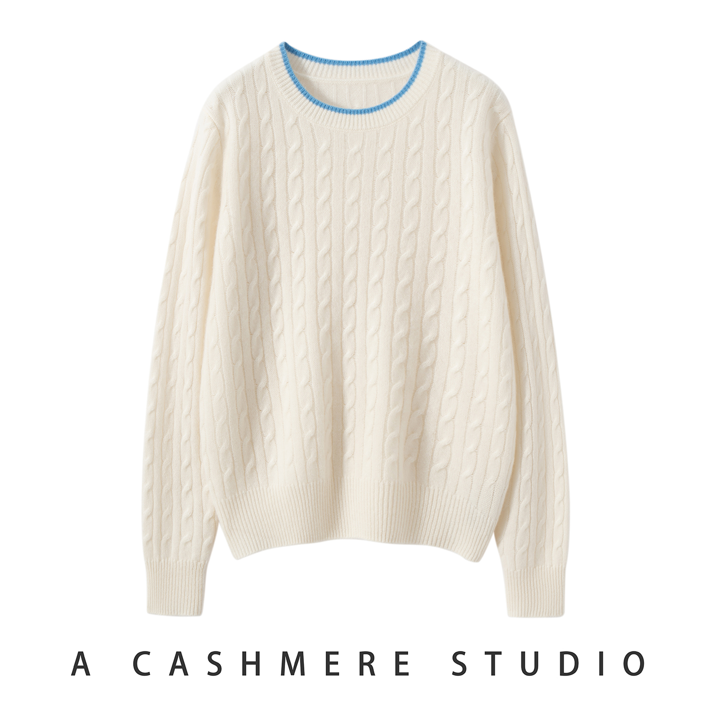 2025秋冬新款100%山羊绒圆领羊绒衫女宽松百搭加厚针织衫打底毛衣