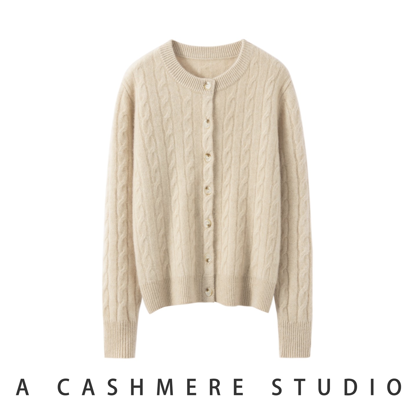 2025秋冬新款100%纯山羊绒衫女圆领简约纯色加厚保暖外套针织开衫,女装/女士精品,羊绒衫,淘宝优惠券,粉丝福利购,淘宝优惠卷