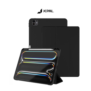 JCPal iPad保护套2025款适用于Pro13M4/Air6/11/13英寸带笔槽iPad2025年新款Air苹果平板电脑保护壳mini7/6壳