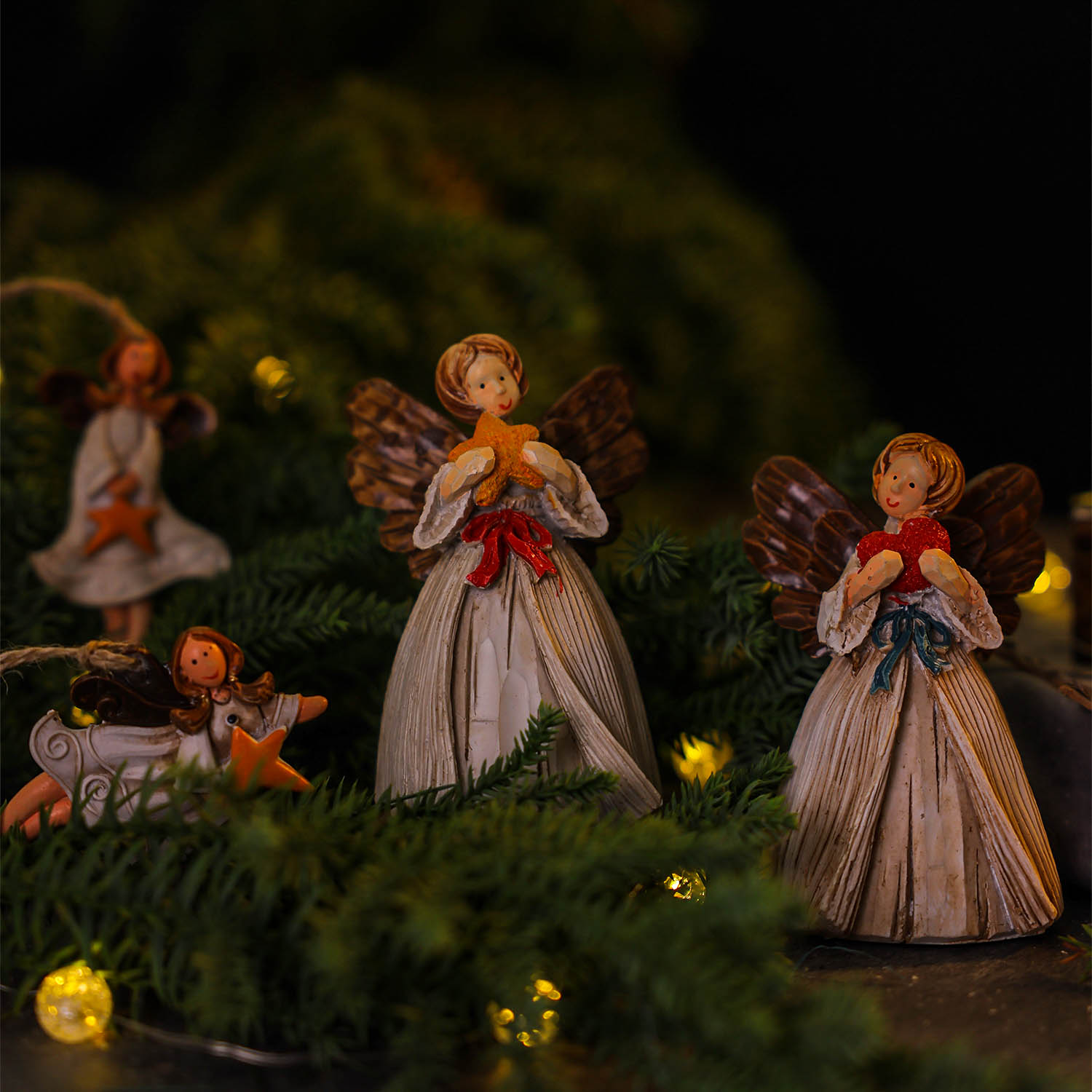 莘蝶韩式ins风天使圣诞节装饰