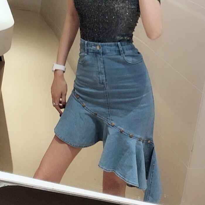 new pattern fashion sexy Same item clothes clothing Night show Lotus leaf Irregular cowboy fish tail skirtin the Women's clothing/Boutique , Skirts  category - from Buy2taobao.com to provide professional Taobao agent buy service