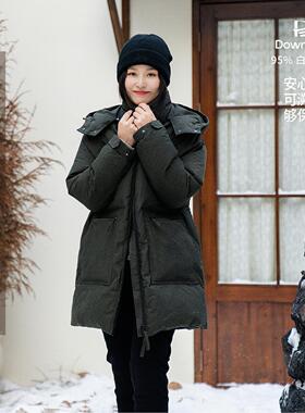 梭家｜相同远方｜匈牙利95白鹅绒工装连帽棕绿羽绒服秋冬好穿外套