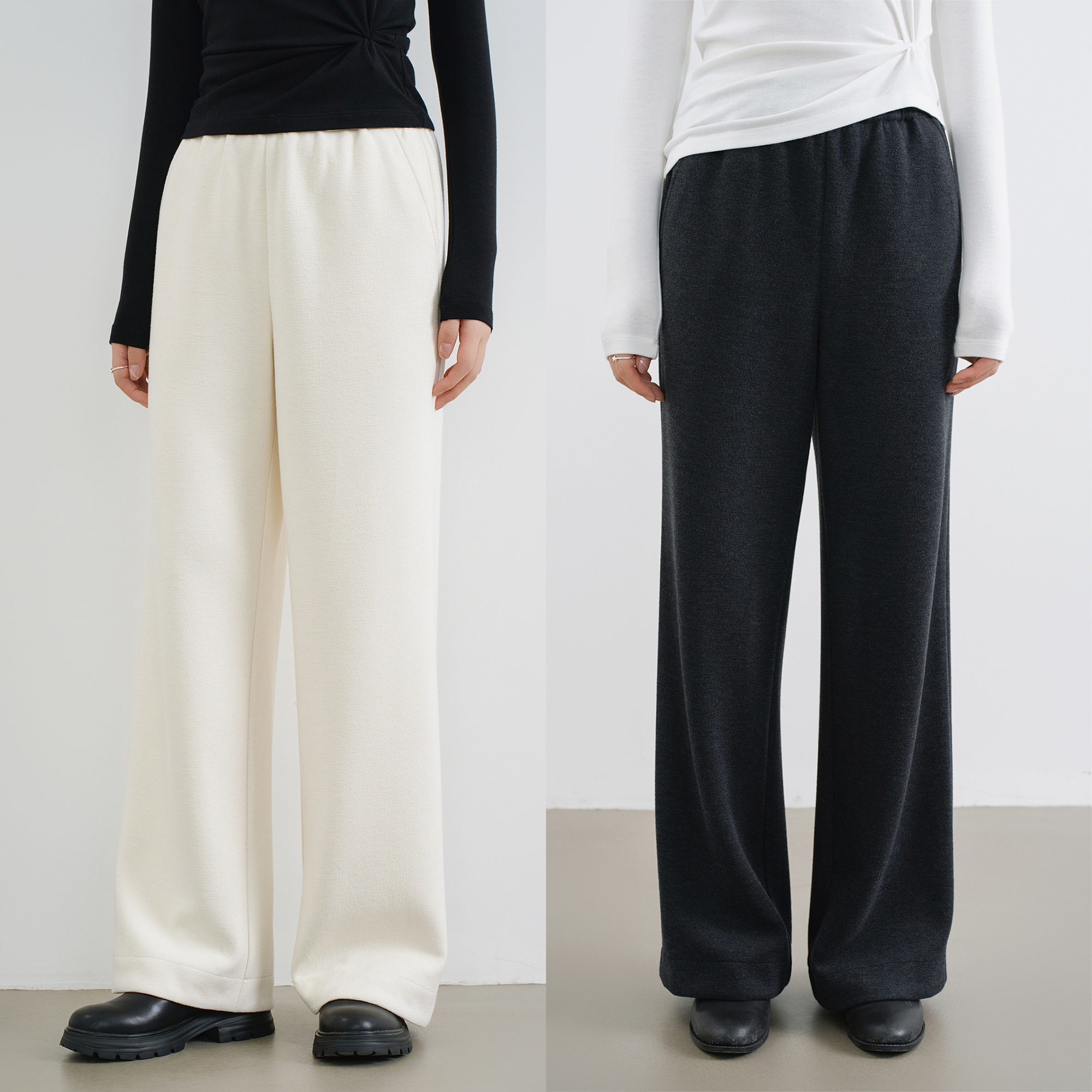 特殊保暖面料休闲直筒裤