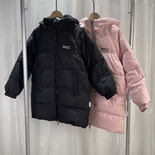 I 品牌撤柜童装中大童男女童长款连帽羽绒服儿童冬季鸭绒保暖外套