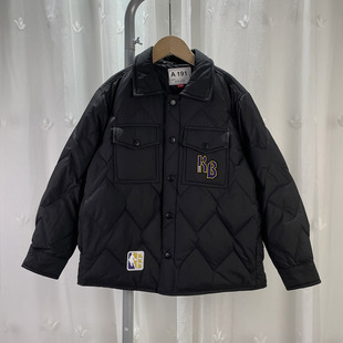 K 品牌折扣童装男大童轻薄羽绒服青少年儿童秋冬鸭绒衬衫