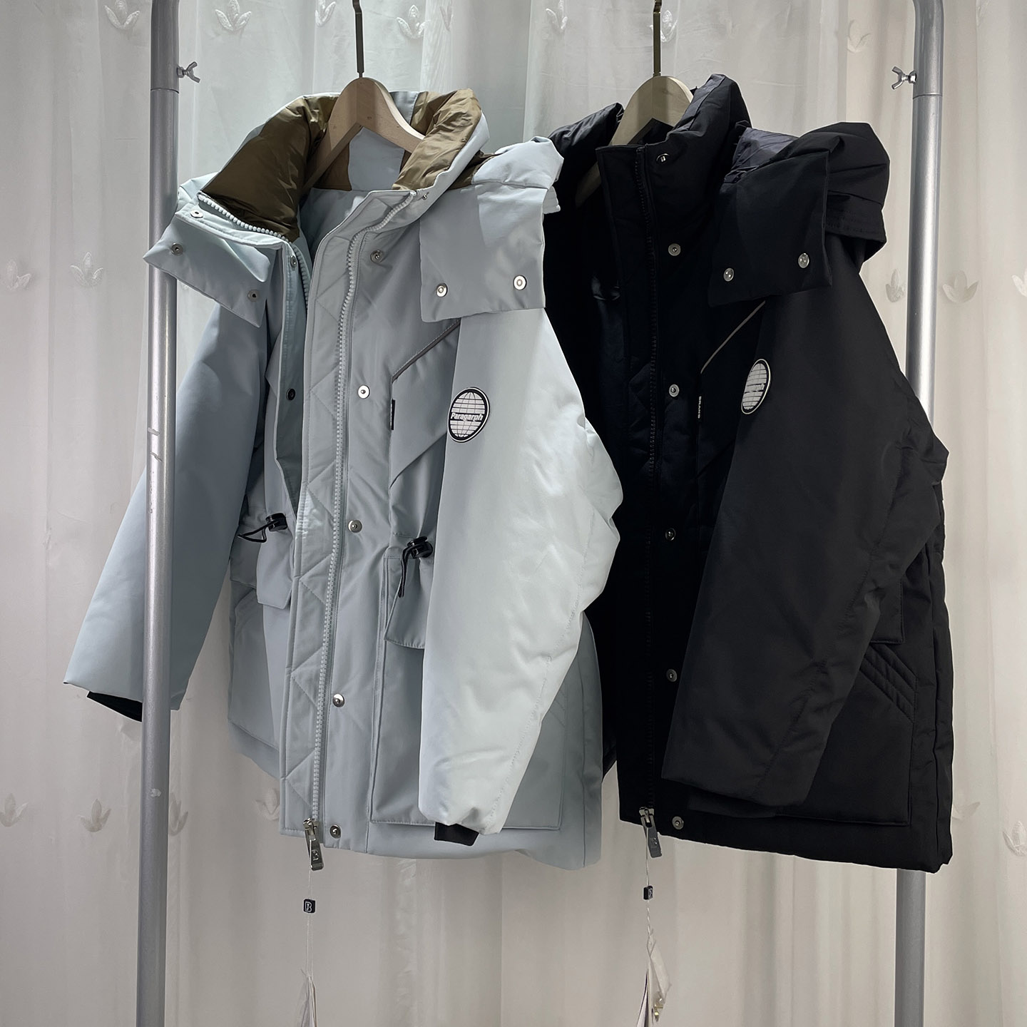 BJS品牌童装大童男女连帽羽绒服青少年儿童冬季鸭绒保暖外套亲子