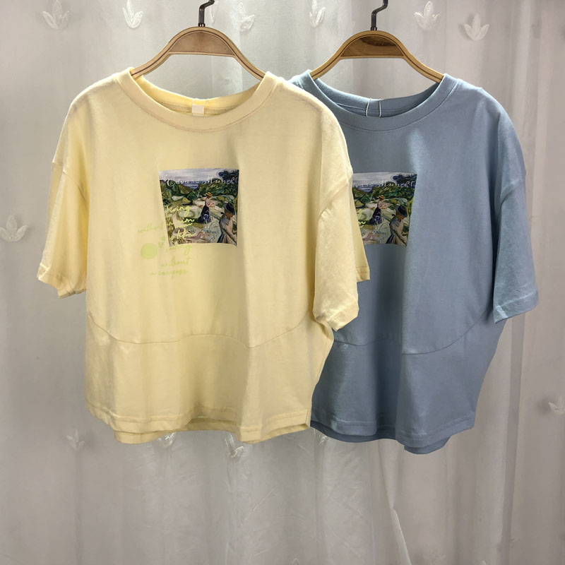 德蒙女童纯棉森系上衣