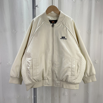 I 品牌折扣童装男女大童夹棉梭织外套青少年儿童秋冬棒球服休闲服