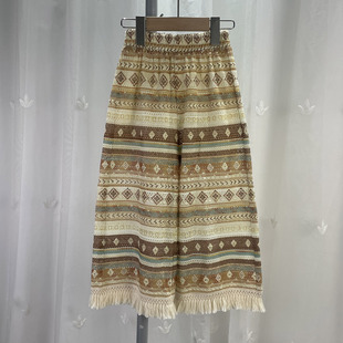 长裤 宝W品牌折扣童装 休闲裤 薄款 中大童女童直筒裤 儿童夏季