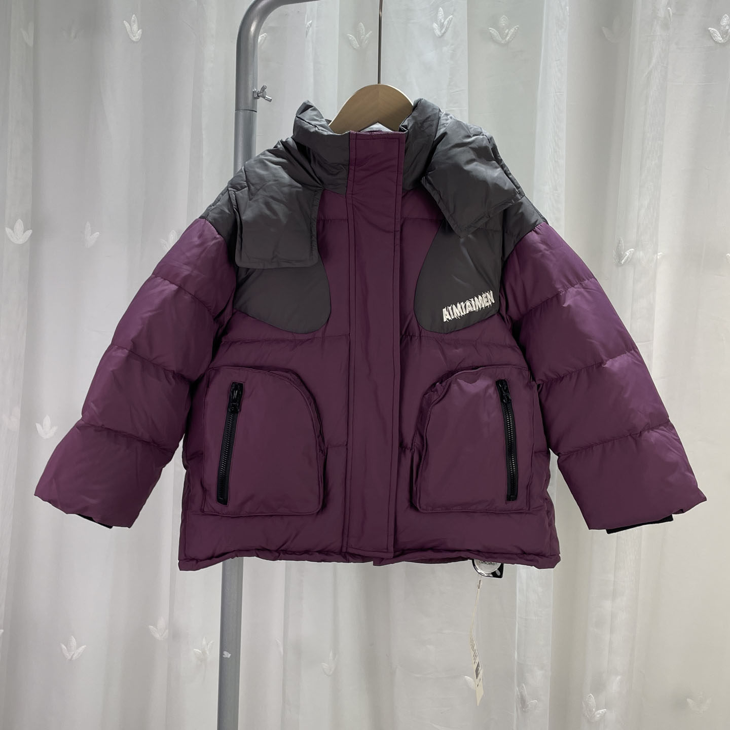 艾 品牌撤柜童装中大童男女童连帽羽绒服青少年儿童学生鸭绒外套
