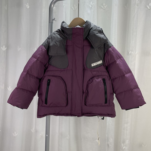 艾 品牌撤柜童装中大童男女童连帽羽绒服青少年儿童学生鸭绒外套