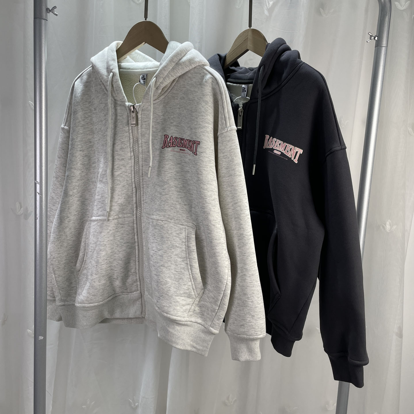 百 品牌折扣童装大童女童加绒厚外套青少年学生连帽休闲服少女装