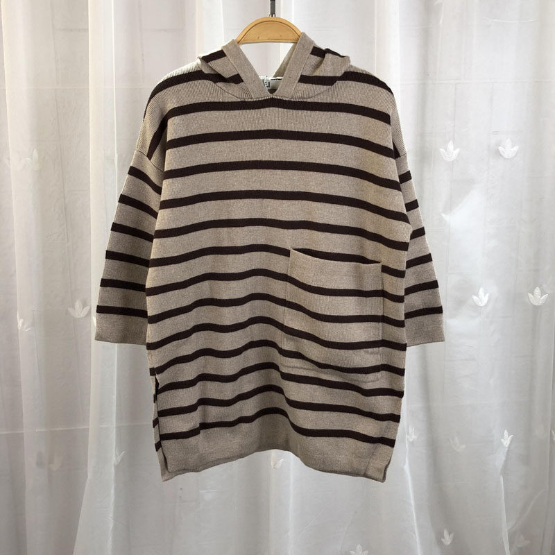 e系列品牌撤柜童装中大童女童连帽连衣裙儿童春秋毛衣裙线衫