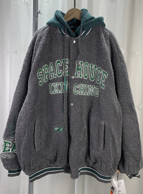 180 I 品牌撤柜童装男大童连帽夹棉毛毛外套青少年学生秋冬夹克