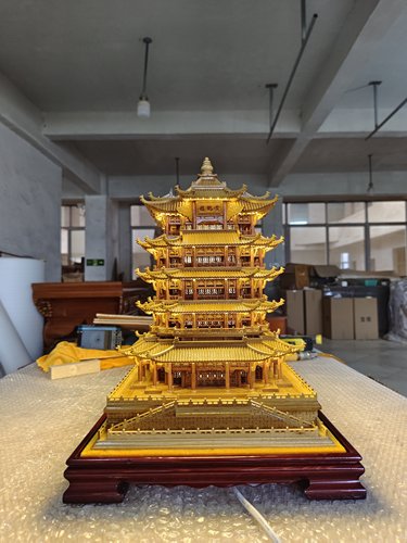 玄关入户礼品摆件古风中式黄鹤楼