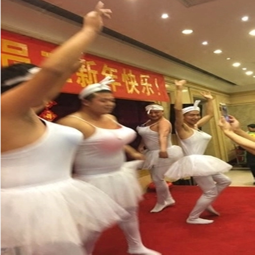 四小天鹅演出服装男成人女搞笑天鹅湖年会舞蹈反串芭蕾舞纱裙大码 - 封面