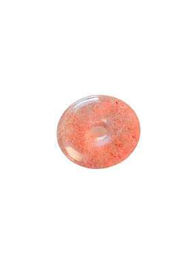 天然冰种草莓晶平安扣女