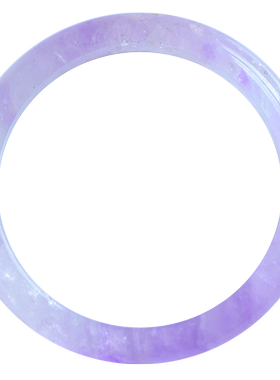 天然紫水晶手镯薰衣草色女款实拍