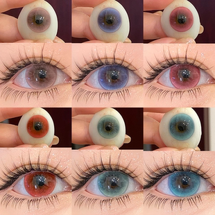 小红帽美瞳追光猫眼变色龙月抛红色FocusMoon隐形眼镜官方正品HN