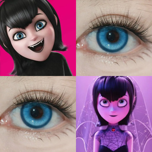 梅菲斯COS美瞳精灵旅社万圣节日抛蓝灰色神秘海域年漫展二次元Ja