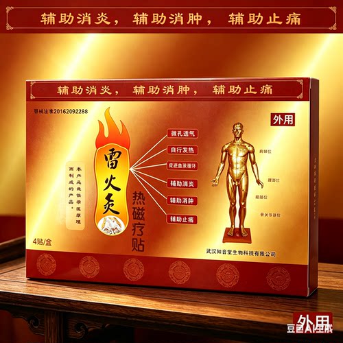 知音堂雷火灸热磁疗贴4贴/盒BF