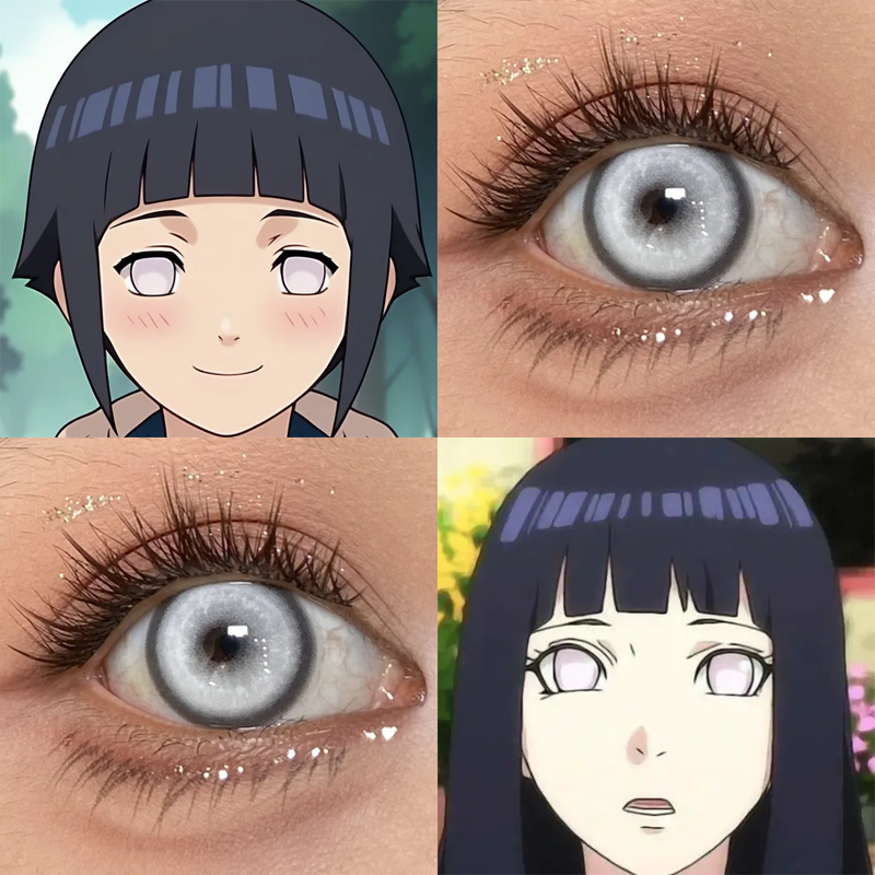 日向雏田cos美瞳火影忍者recolook锦鲤下蛊正品隐形眼镜漫展hn