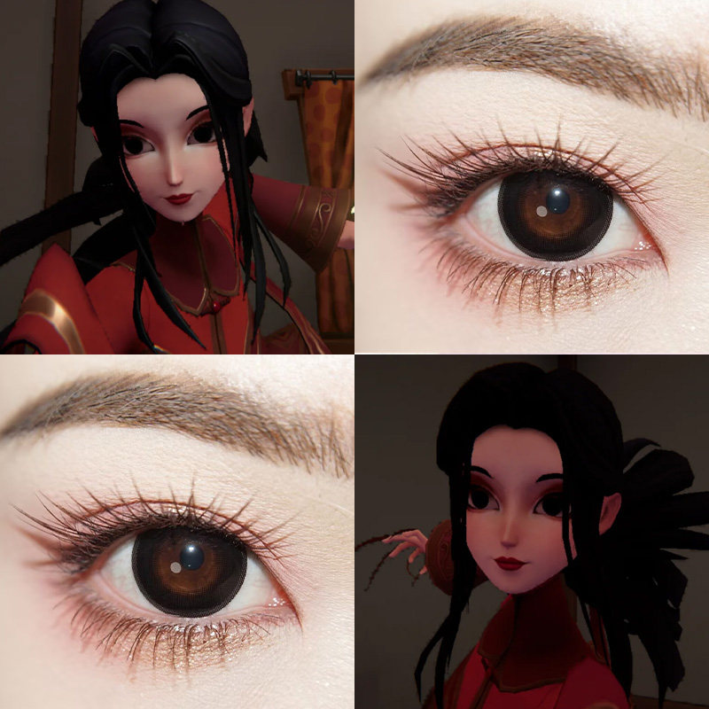 精绝女王cos美瞳超自然行动组doll深黑奶茶黑灰BIG大黑显色婷Ja