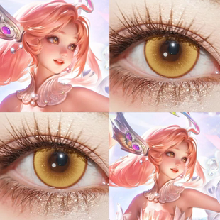 朵莉亚心动手记cos美瞳日抛金色王者荣耀鲇泽美咲凑友希那显色JA