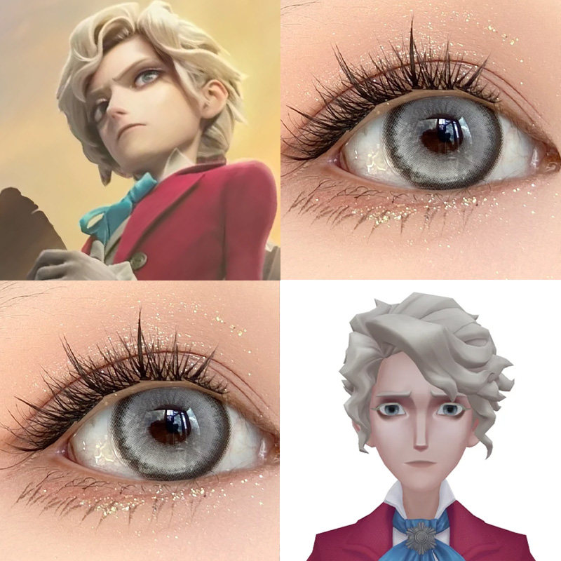 作曲家COS美瞳第五人格太空银灰月冷初灰东方月初夏目显色日抛hn图片