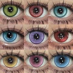 Yukion美瞳cos日抛蓝红色芙莉莲神代利世猫猫黄金魔法玫瑰精灵JA