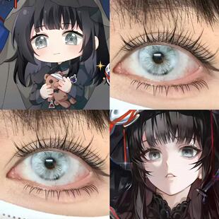 刘佳仪cos美瞳日半年抛银白色阿弥壳断层锦鲤白银云舞灰白沙贺JA