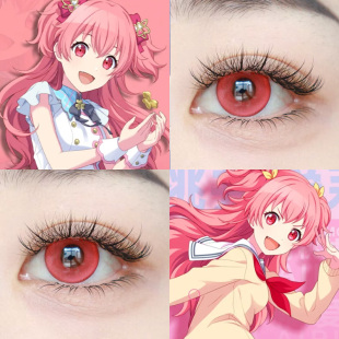 桃井爱莉COS美瞳pjsk世界计划踏雪寻梅花杯盏绯红月夜显色玫婷Ja