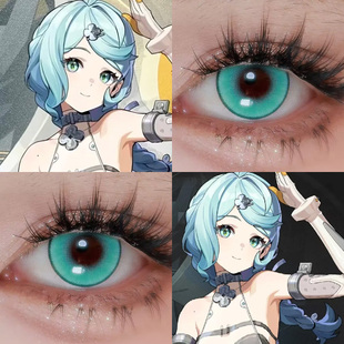 绝区零席德cos美瞳青色茉莉奶绿天水碧风神秋千草系绿塞壬泉青Ja
