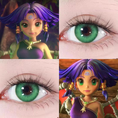 骨精灵cos美瞳梦幻西游云海绿年年大贵四季青藤水光青提显色婷Ja