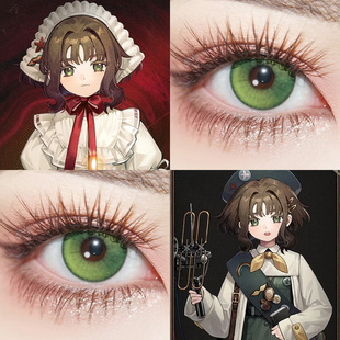 小春雀儿COS美瞳风灵珠游仙绿黛青绿酸Q青苹果星辰泪绿显色婷Ja