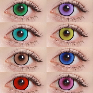 CUPID美瞳丘比特cos日抛红黄重生绿飞行蓝钢铁灰陆地棕超能粉婷Ja