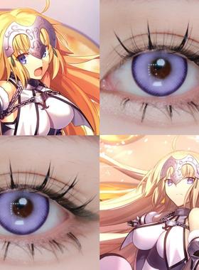 贞德Rulercos美瞳紫色FGO命运冠位指定fate女显色彩色隐形眼镜JA