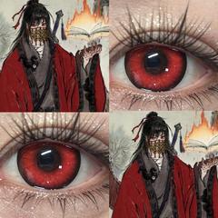 李火旺美瞳cos道诡异仙半年抛显混血yukion暗红权杖红色万圣节JA