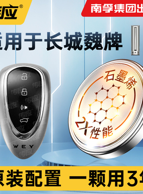 适用长城魏派魏牌摩卡拿铁玛奇朵VV5 VV6 VV6P8新能源18 19 20新老款WEY汽车钥匙CR2032南孚传应专用纽扣电子