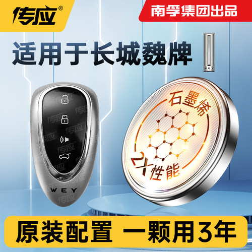 适用长城魏派WEY车钥匙电池