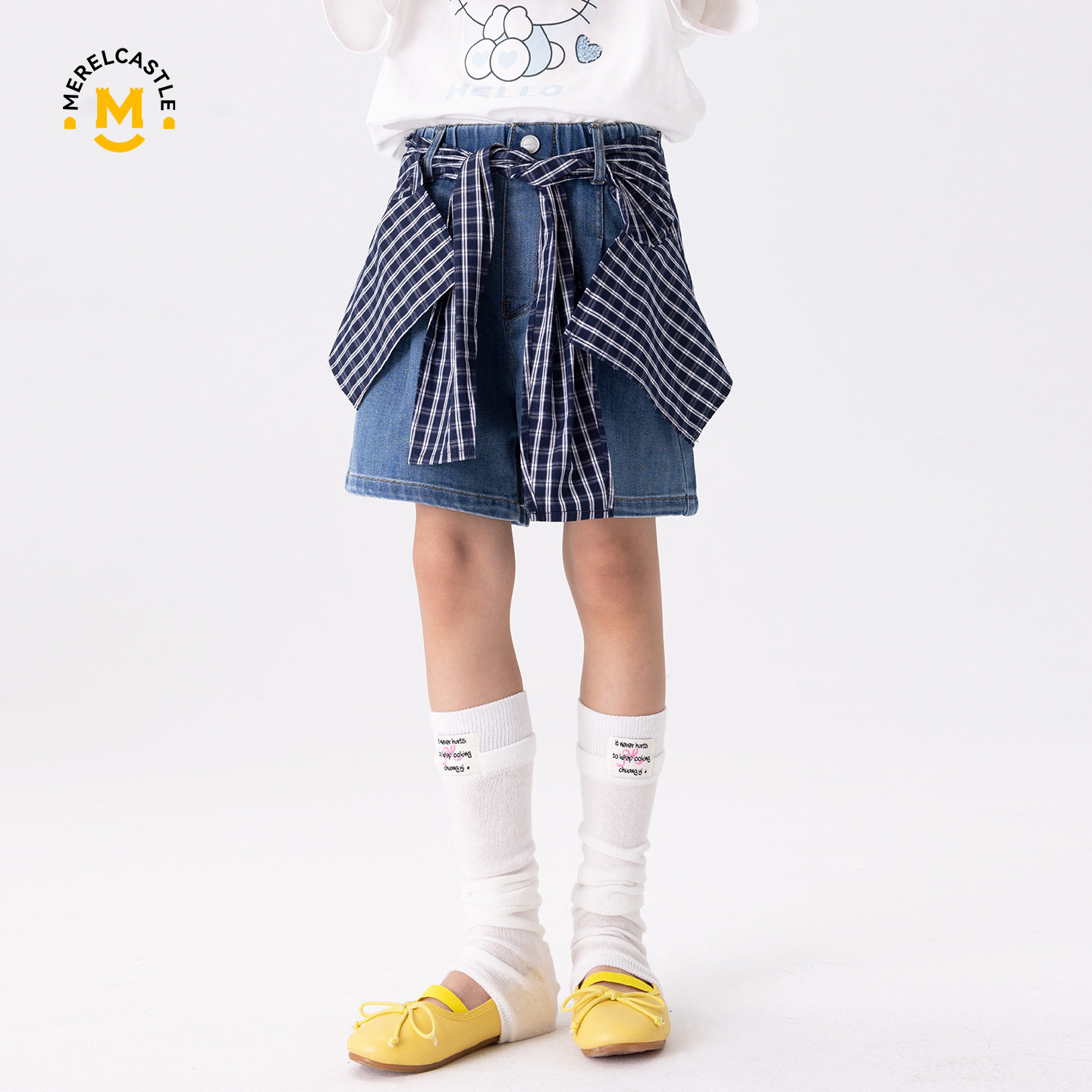 2026夏季女童薄款棉质牛仔短裤