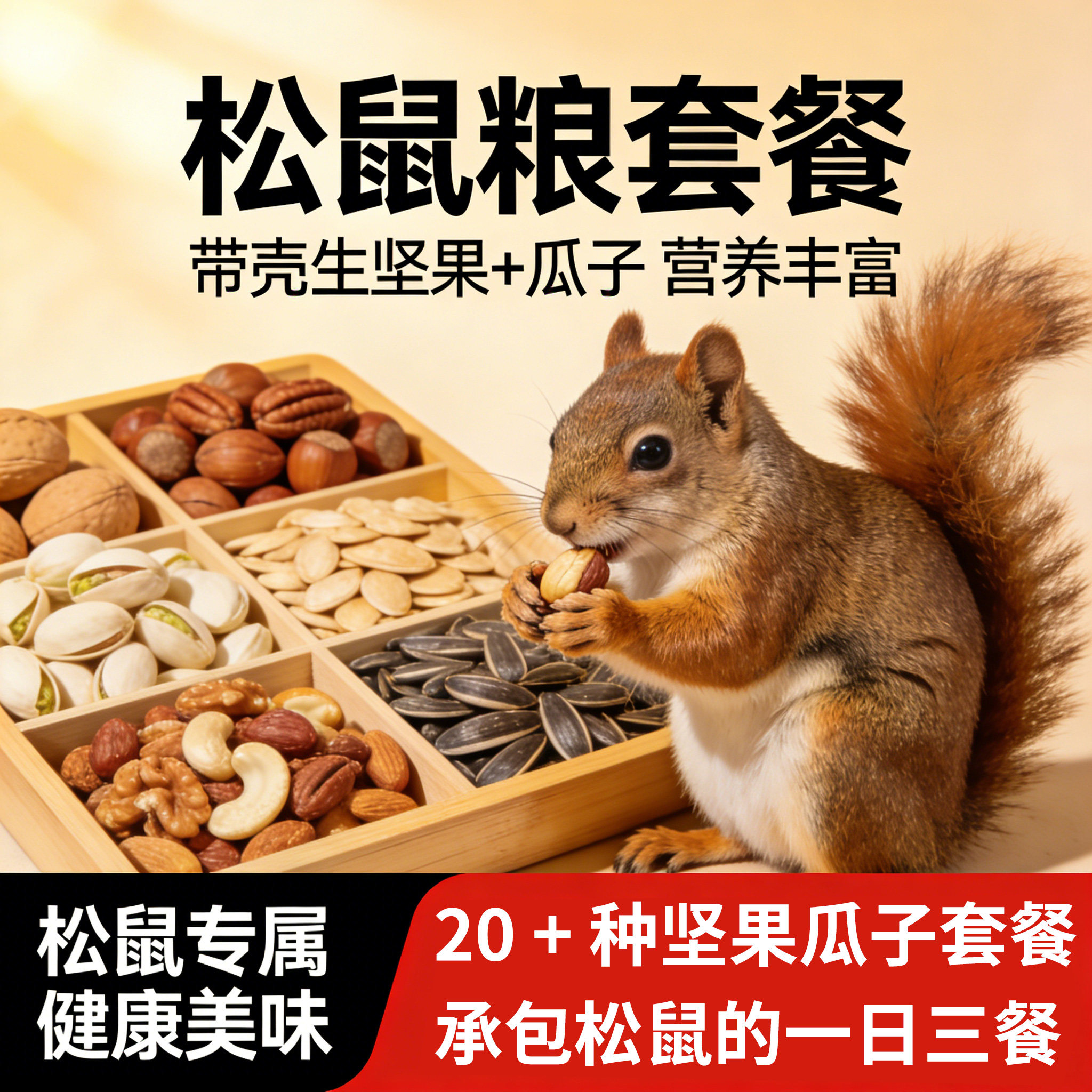 松鼠粮食魔王黄山主食瓜子坚果泥断奶鼠粮食物松鼠专用粮食套餐图片
